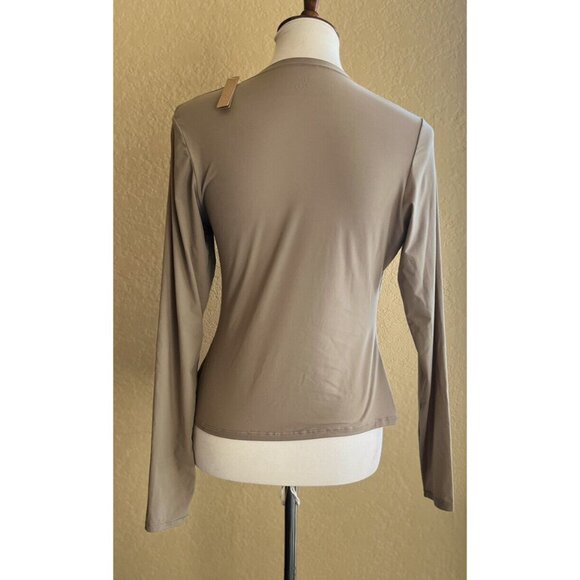 SKIMS Women's Long Sleeve Fits Everybody T-Shirt Desert Size 4X - Picture 3 of 7